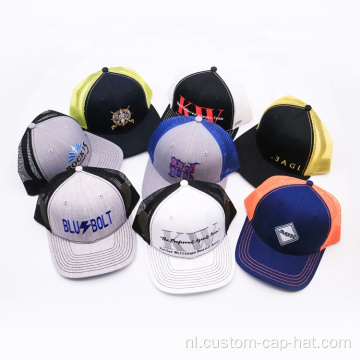 Aangepaste logo premium trucker hoed